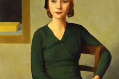 Antonio Donghi, "Donna al caffè", 1931
