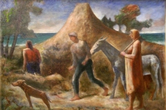 Carlo Carrà, "Tramonto al mare", 1927