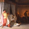Marino Pompeo Molmenti (1819 – 1894), La morte di otello-(studio, 1a versione), 1866 ca