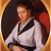 Marino Pompeo Molmenti (1819 – 1894), Ritratto di giovane signora, 1850 ca