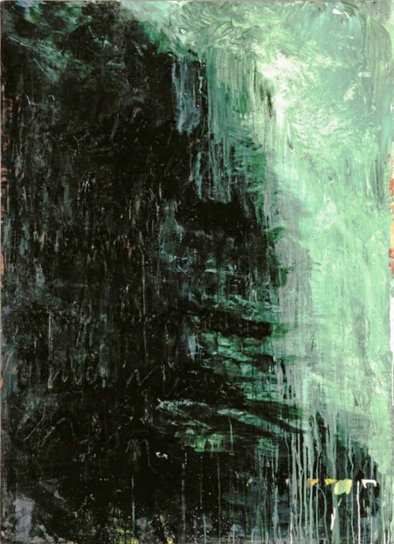 Paesaggio, 1986, Olio e acrilico su legno, 175,5 x 128,3 cm Cy Twombly Foundation