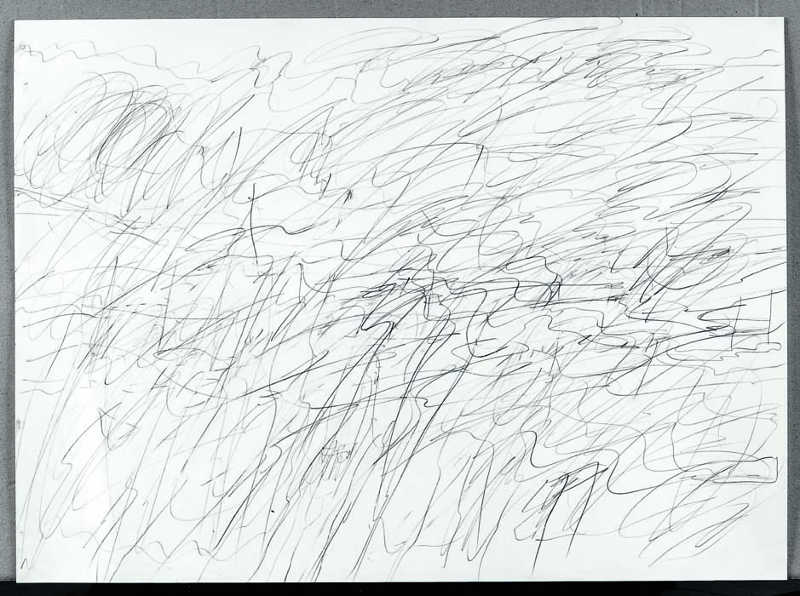 Panorama, 1955, Pencil on paper 55,8 x 76,5 cm Cy Twombly Foundation