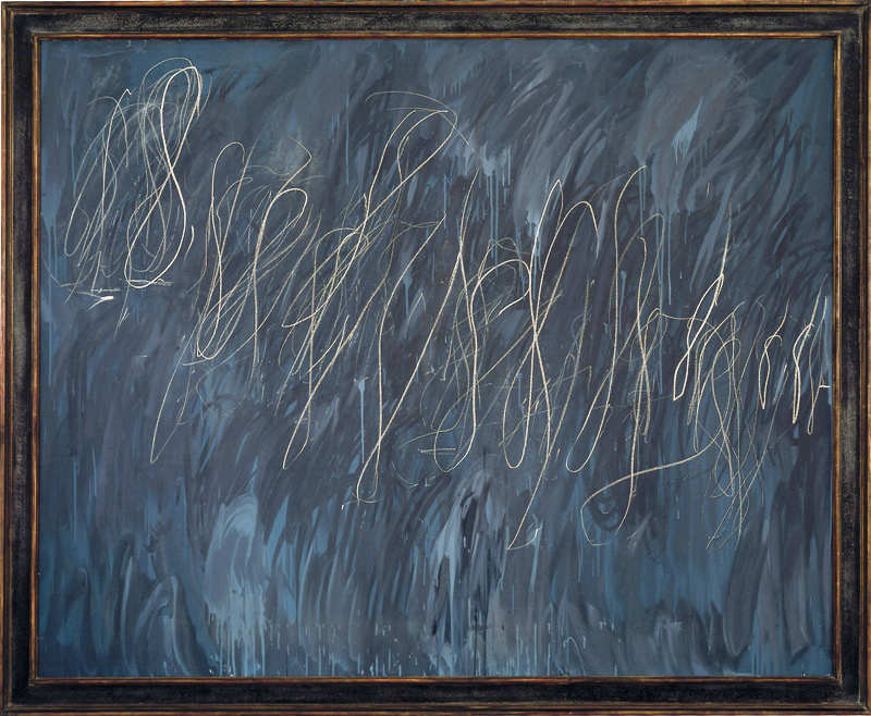 Untitled (New York City), 1968, Oil based house paint and wax crayon on canvas 172.7 x 215.9 cm Collezione privata, courtesy Gagosian Gallery