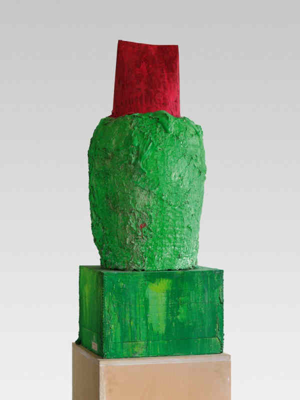 Turkish Delight, 2000 ,Wood, plaster, acrylic, and brass 115.6 x 45.7 x 41.9 cm Cy Twombly Foundation