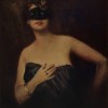 Lino Selvatico, "Francesca con la maschera", 1920 ca olio su tela, cm 76 x 62 Collezione privata