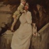 Lino Selvatico, "Maternità (Bozzetto per ritratto)", 1917 ca olio su tela, cm 68 x 50 Collezione privata