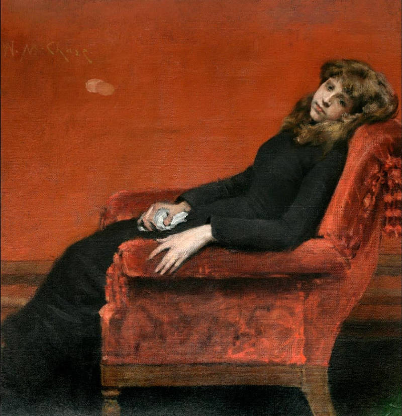 WILLIAM MERRITT CHASE The Young Orphan (1884), © National Academy of Design New York