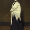 William Merritt Chase, Portrait of Mrs. C Lady with a White Shawl